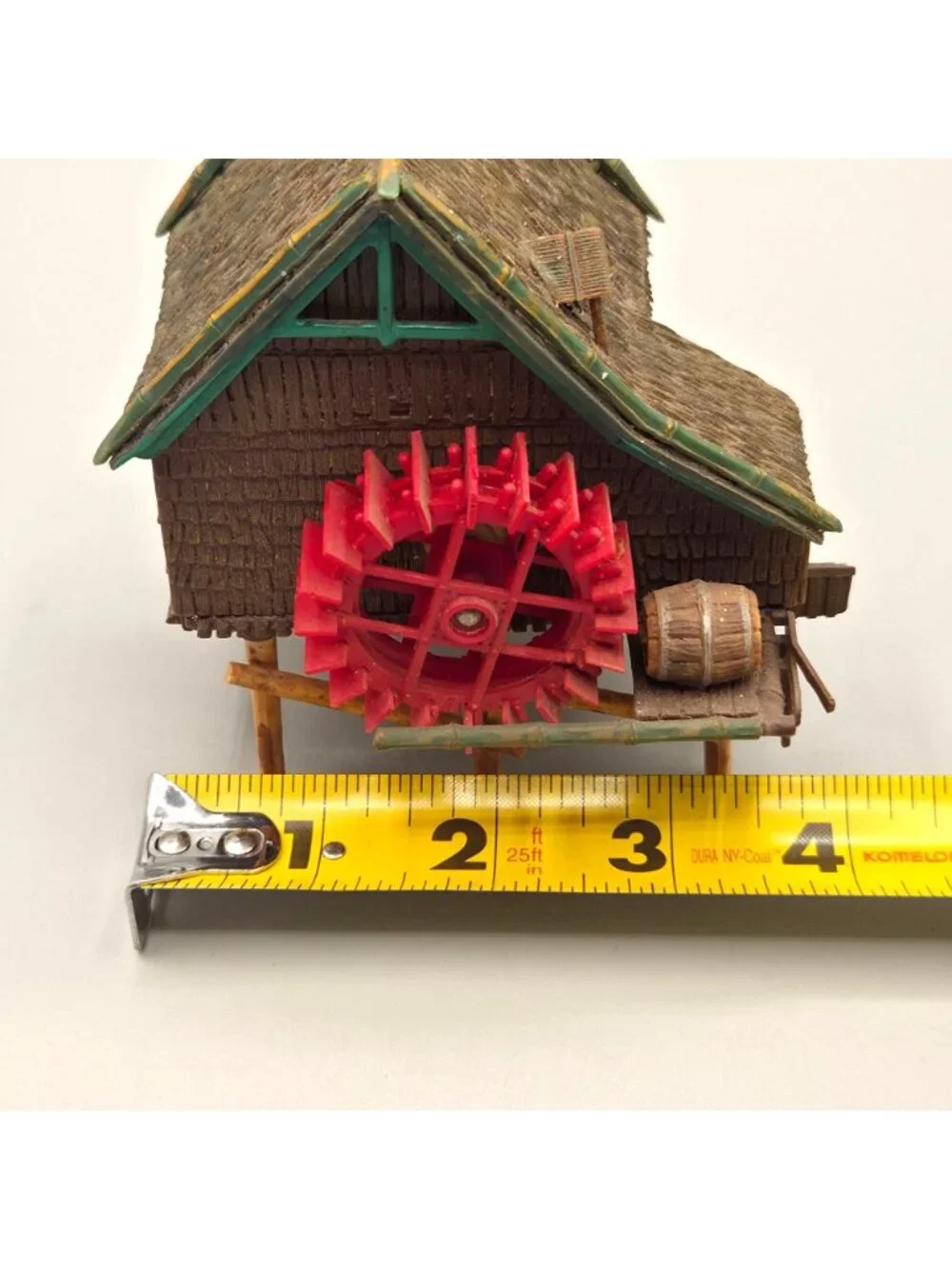 Vintage Penn-Plax Aquarium Fish Tank Decor Bubbler Water Wheel Rice Mill